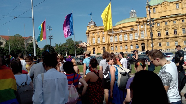 Near Croatian National Theatre in Zagreb